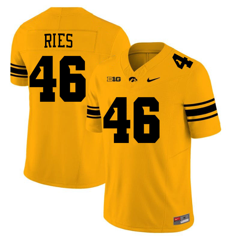 Preston Ries Iowa Jersey,University Of Iowa Hawkeyes Fotoball Uniforms,Jersey,Gears-Gold
